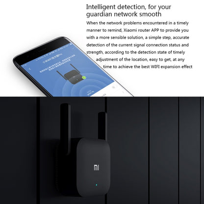 Original Xiaomi Mi WiFi Amplifier Pro 300Mbps WiFi Smart Extender Router with 2x2 External Antennas, US Plug