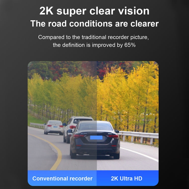 X11 2K Ultra HD Night Vision WiFi Car Driving Recorder Support Mobile APP, X11