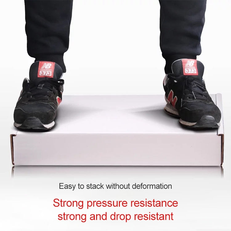 2pcs Shipping Box Clothing Packaging Box, Color: White, Size: 30x20x5cm, 30x20x5cm