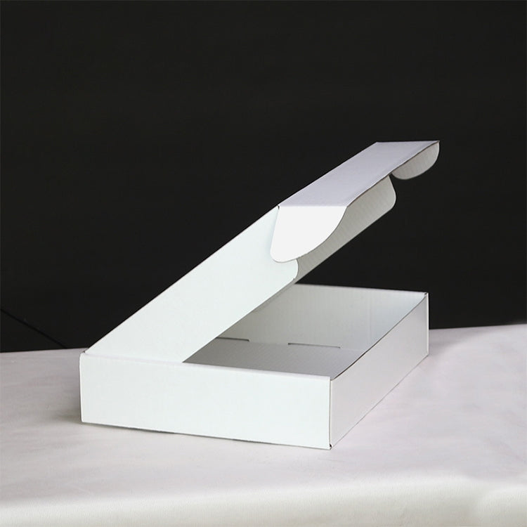 2pcs Shipping Box Clothing Packaging Box, Color: White, Size: 30x20x5cm, 30x20x5cm