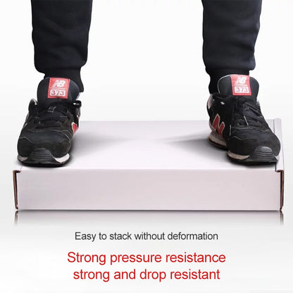 2pcs Shipping Box Clothing Packaging Box, Color: White, Size: 32x26x4cm, 32x26x4cm