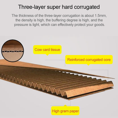 2pcs Shipping Box Clothing Packaging Box, Color: White, Size: 32x26x4cm, 32x26x4cm