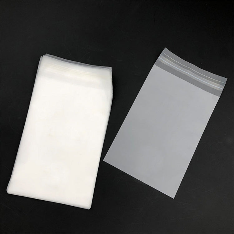 200 PCS Frosted Translucent CPE Self-adhesive Bag Zip Lock Bag Packaging Bag, Size: 10x13+2cm