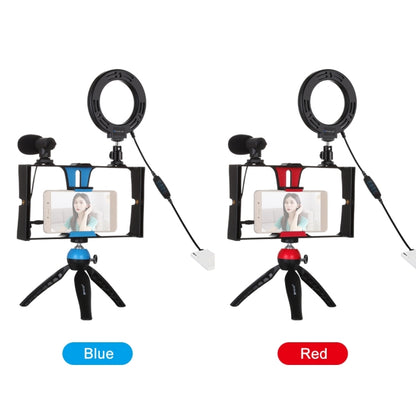 PULUZ 4 in 1 Vlogging Live Broadcast Smartphone Video Rig + 4.7 inch 12cm Ring LED Selfie Light Kits with Microphone + Tripod Mount + Cold Shoe Tripod Head for iPhone, Galaxy, Huawei, Xiaomi, HTC, LG, Google, and Other Smartphones, 4 in 1 Ring LED     ...