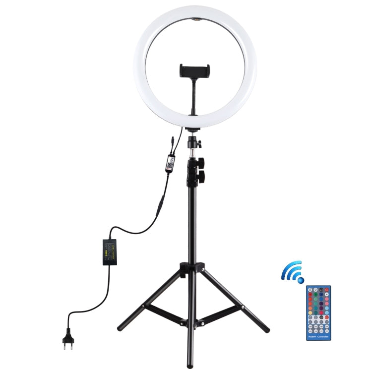 PULUZ 11.8 inch 30cm RGB Light 1.1m Tripod Mount Dimmable LED Ring Vlogging Selfie Photography Video Lights Live Broadcast Kits with Cold Shoe Tripod Ball Head & Phone Clamp, 12 inch RGB+Tripod(EU), 12 inch RGB+Tripod(UK), 11.8 inch RGB+Tripod(US)     ...