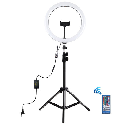 PULUZ 11.8 inch 30cm RGB Light 1.1m Tripod Mount Dimmable LED Ring Vlogging Selfie Photography Video Lights Live Broadcast Kits with Cold Shoe Tripod Ball Head & Phone Clamp, 12 inch RGB+Tripod(EU), 12 inch RGB+Tripod(UK), 11.8 inch RGB+Tripod(US)     ...