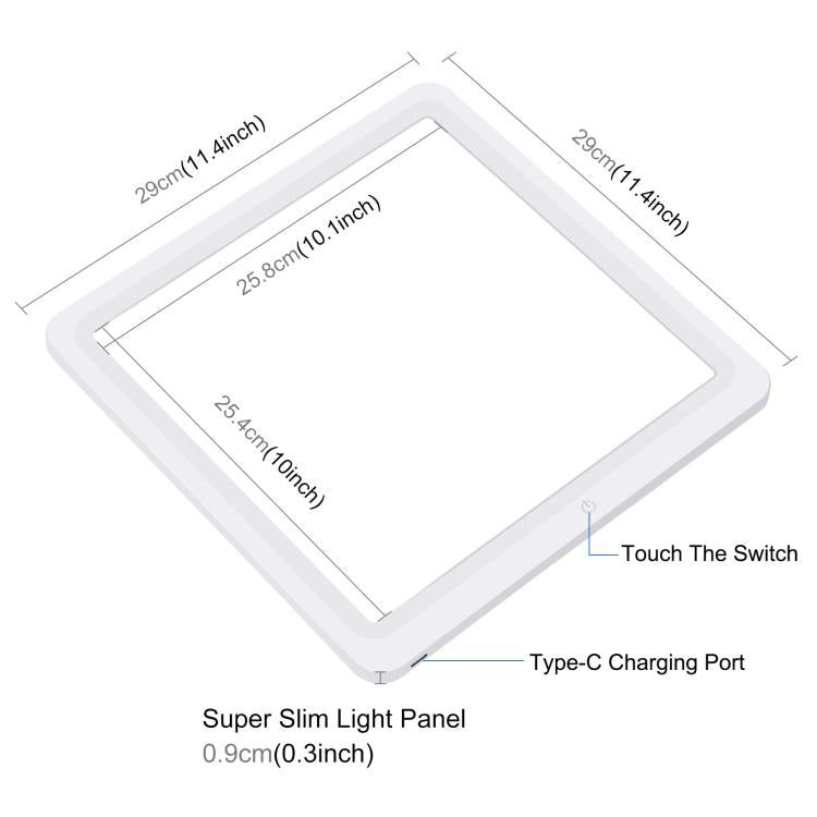 PULUZ 30cm Folding Ring Light Photo Lighting Studio Shooting Tent Box with Shadowless Light Panel, 30cm Box + Shadowless Light