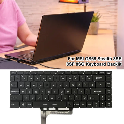 US Version Laptop Keyboard with Backlight for MSI GS65 / GS65VR / MS-16Q2 / Stealth 8SE /8SF / 8SG /Thin 8RE / Thin 8RF, For MSI GS65 / GS65VR(Black), For MSI GS65 / GS65VR(Grey), For MSI GS65 / GS65VR(Red), For MSI GS65 / GS65VR(Silver)