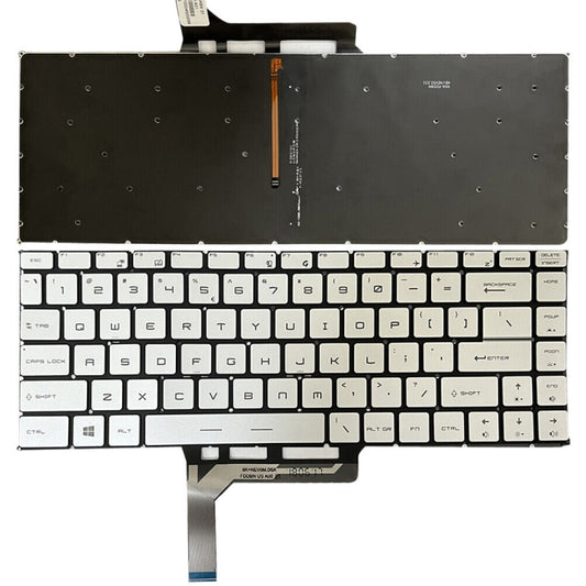 US Version Laptop Keyboard with Backlight for MSI GS65 / GS65VR / MS-16Q2 / Stealth 8SE /8SF / 8SG /Thin 8RE / Thin 8RF, For MSI GS65 / GS65VR(Silver), For MSI GS65 / GS65VR(Black), For MSI GS65 / GS65VR(Grey), For MSI GS65 / GS65VR(Red)