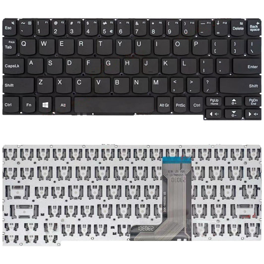 Clavier pour Lenovo Ideapad D330 D335 D330-10IGM (version américaine), noir, gris