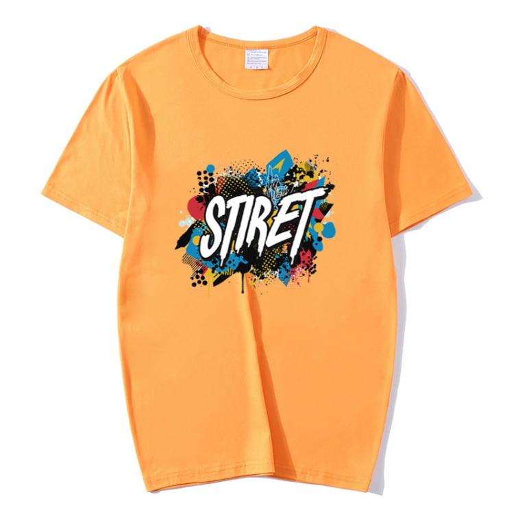 Round Neck Modal Short Sleeve T-shirt Custom Made Print Your Demand, Size: L, L, POD T-shirt