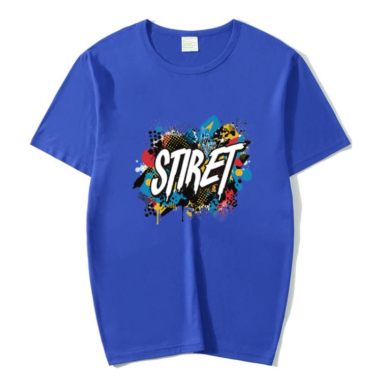 Round Neck Modal Short Sleeve T-shirt Custom Made Print Your Demand, Size: L, L, POD T-shirt