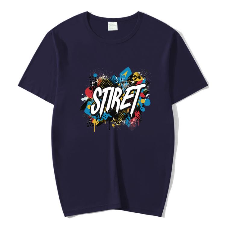Round Neck Modal Short Sleeve T-shirt Custom Made Print Your Demand, Size: L, L, POD T-shirt