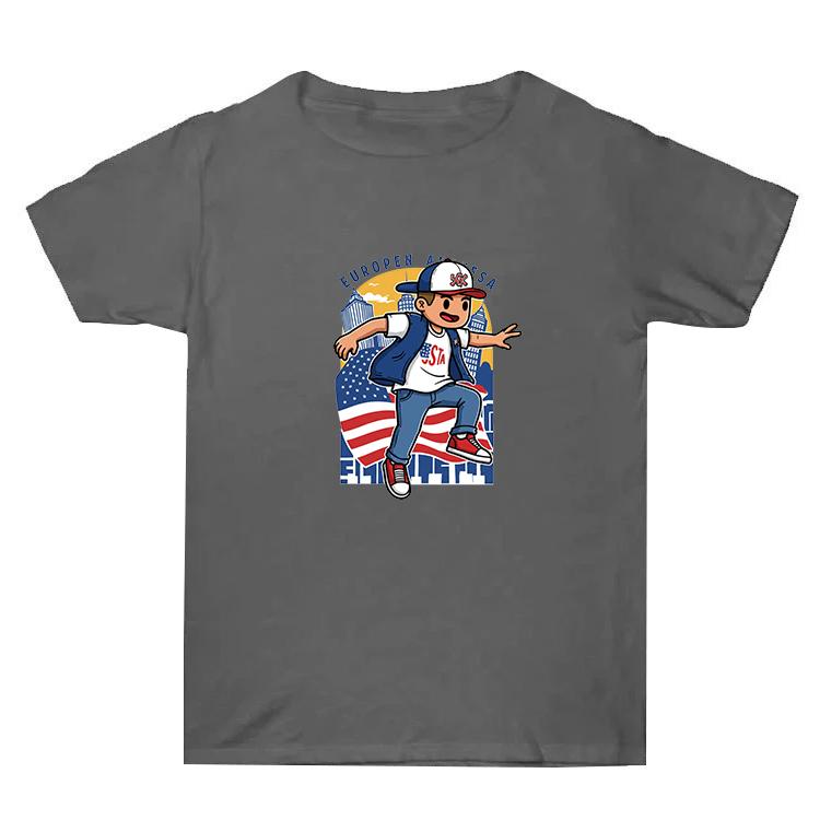 Summer Baggy Cotton Short Sleeve T-shirt Custom Made Print On Your Demand, Size: XXL, XXL, POD T-Shirt, XXL