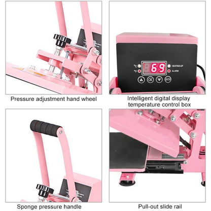 Hand Stamping Machine T-Shirt Clothes Heat Transfer, Size: 23x30cm, US Plug, POD Machine US Plug