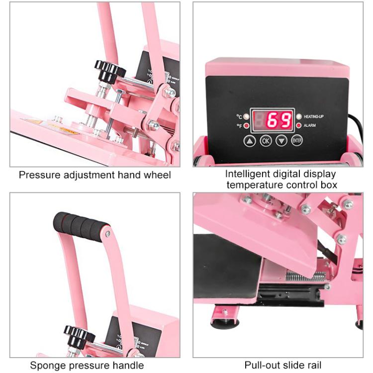 Hand Stamping Machine T-Shirt Clothes Heat Transfer, Size: 23x30cm, UK Plug, POD Machine UK Plug