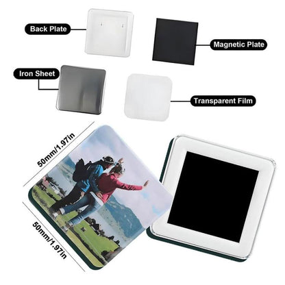 Square Badge DIY Making Machine, Size: 50x50cm