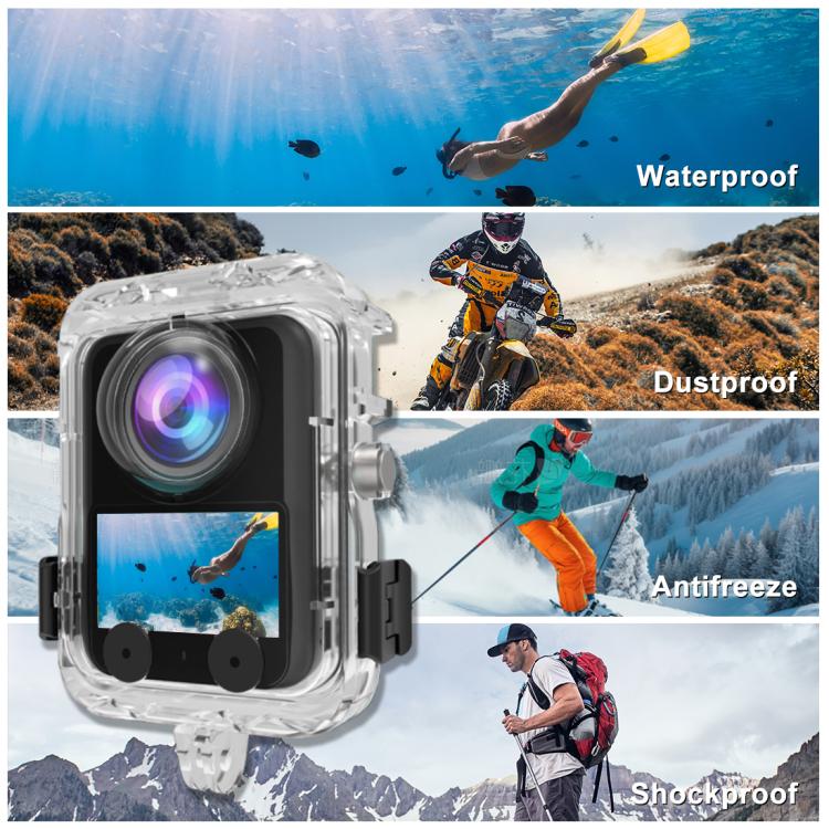 For DJI Osmo 360 PULUZ 40m Depth Waterproof Camera Case Diving Housing Underwater Cover, For DJI Osmo 360