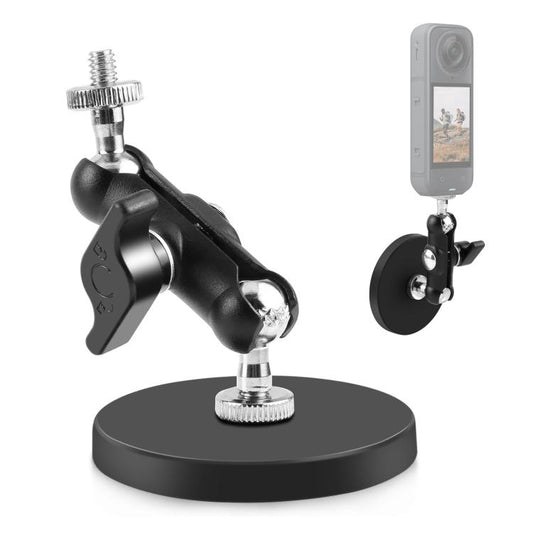 Support de fixation à clip de style pois magnétique PULUZ avec adaptateur de fixation et vis longue, Clip de style pois magnétique