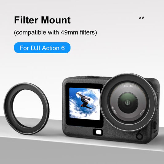 Voor DJI Osmo Action 6 PULUZ filterhouder metalen beschermframe, voor DJI Osmo Action 6