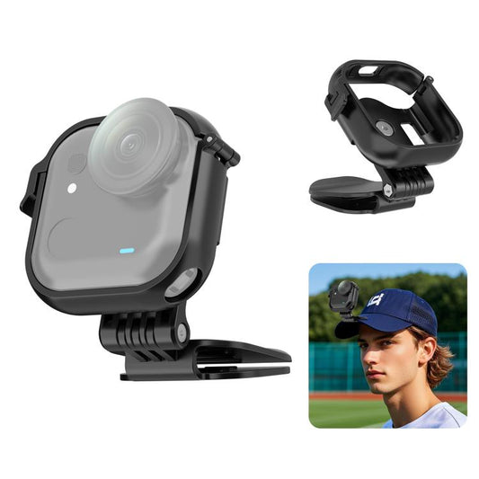 For Insta360 GO Ultra PULUZ Baseball Hat Clip Camera POV Vlog Mount, For Insta360 GO Ultra Hat Clip