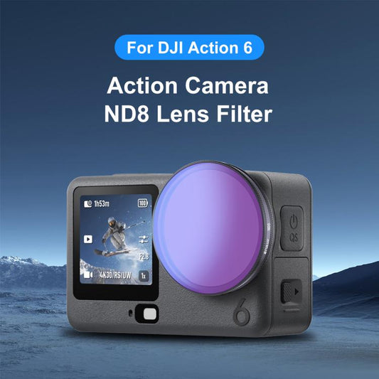 Filtro de lente ND8 PULUZ para cámara de acción DJI Osmo Action 6, ND8