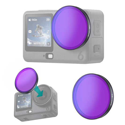 Filtro de lente ND16 PULUZ para cámara de acción DJI Osmo Action 6, ND16
