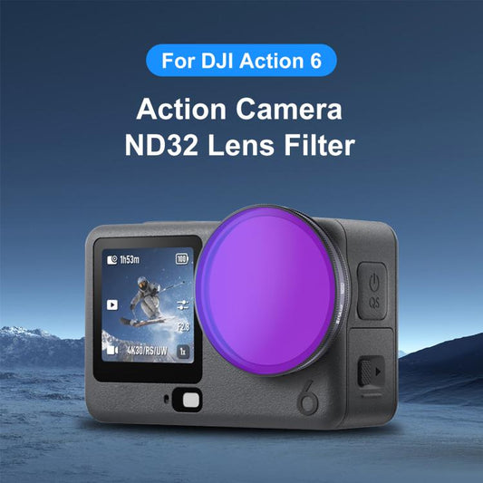 Filtro de lente ND32 PULUZ para cámara de acción DJI Osmo Action 6, ND32