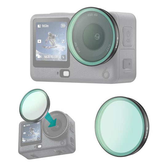 Filtro de lente UV PULUZ para cámara de acción DJI Osmo Action 6, UV