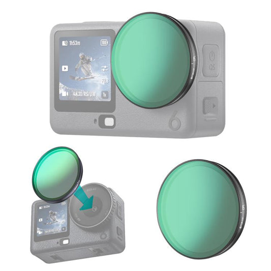 Filtro de lente CPL PULUZ para cámara de acción DJI Osmo Action 6, CPL