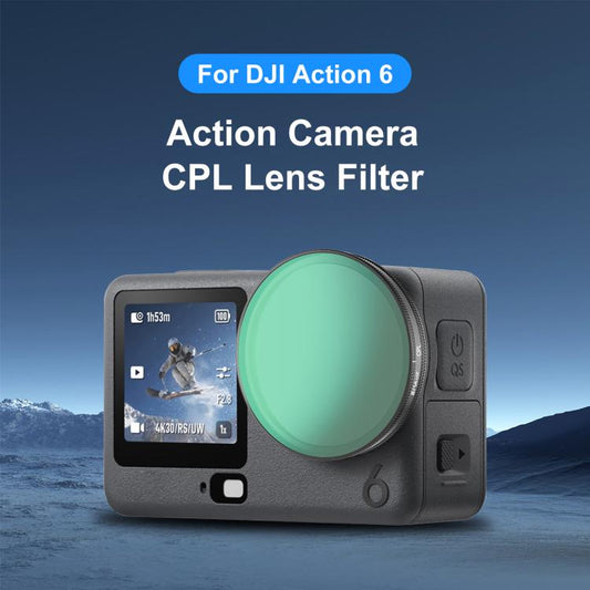 Filtro de lente CPL PULUZ para cámara de acción DJI Osmo Action 6, CPL