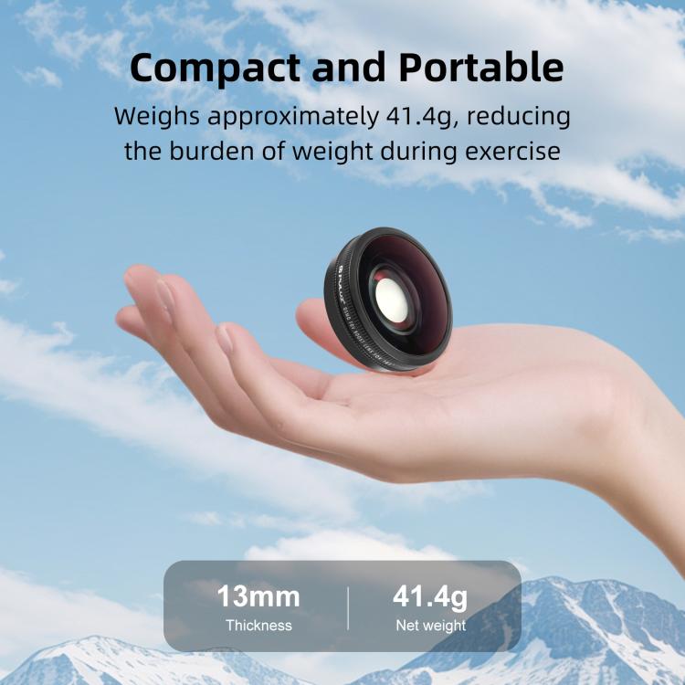 Pour DJI Osmo Action 6, objectif grand-angle 185 degrés PULUZ FOV Boost, pour DJI Osmo Action 6