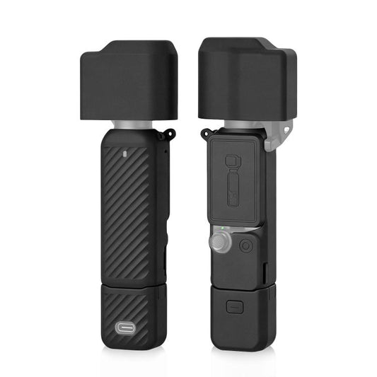 For DJI OSMO Pocket 4 PULUZ 4 in 1 Body Lens Handle Screen Silicone TPU Cover