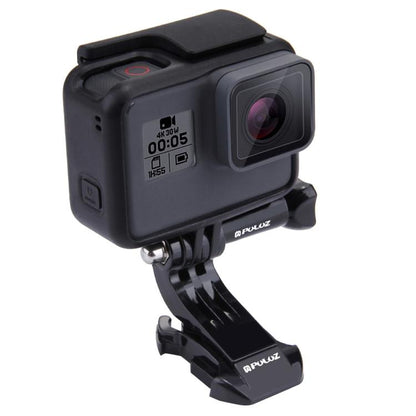 PULUZ Black Vertical Surface J-Hook Buckle Mount for PULUZ Action Sports Cameras Jaws Flex Clamp Mount for GoPro, Insta360, DJI and Other Action Cameras