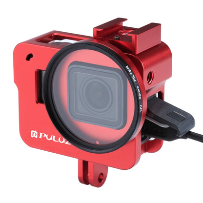 PULUZ Housing Shell CNC Aluminum Alloy Protective Cage with 52mm UV Lens for GoPro HERO(2018) /7 Black /6 /5, For HERO6 /5 No Frame US Stock, For HERO6 /5 No Frame AE Stock, For HERO6 /5 No Frame UK Stock, For HERO6 /5 No Frame, For HERO5/6 No Frame
