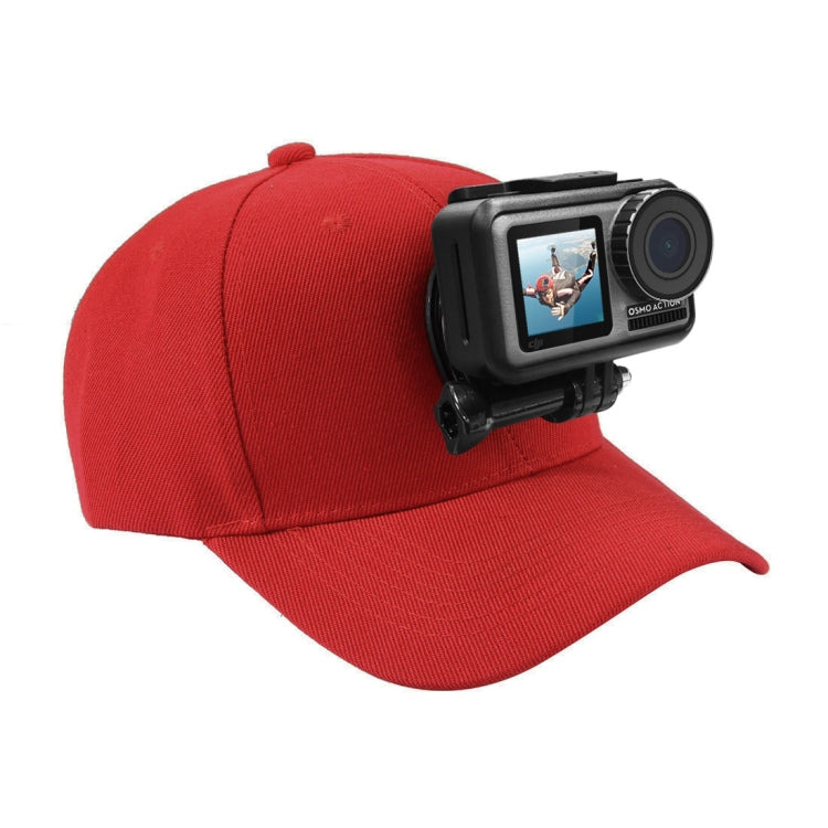 PULUZ Baseball Hat with J-Hook Buckle Mount & Screw for GoPro, DJI OSMO Action and Other Action Cameras, Baseball Hat Black Color, Baseball Hat Red Color, Baseball Hat Dark Blue Color, Baseball Hat Black (US Stock), Baseball Hat Red (US Stock)         ...