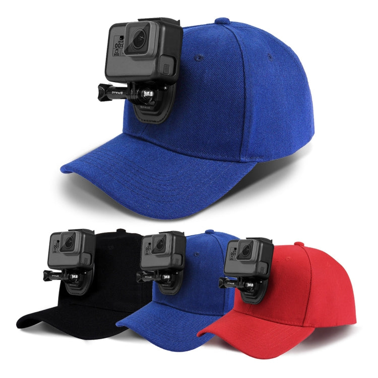 PULUZ Baseball Hat with J-Hook Buckle Mount & Screw for GoPro, DJI OSMO Action and Other Action Cameras, Baseball Hat Black Color, Baseball Hat Red Color, Baseball Hat Dark Blue Color, Baseball Hat Black (US Stock), Baseball Hat Red (US Stock)         ...