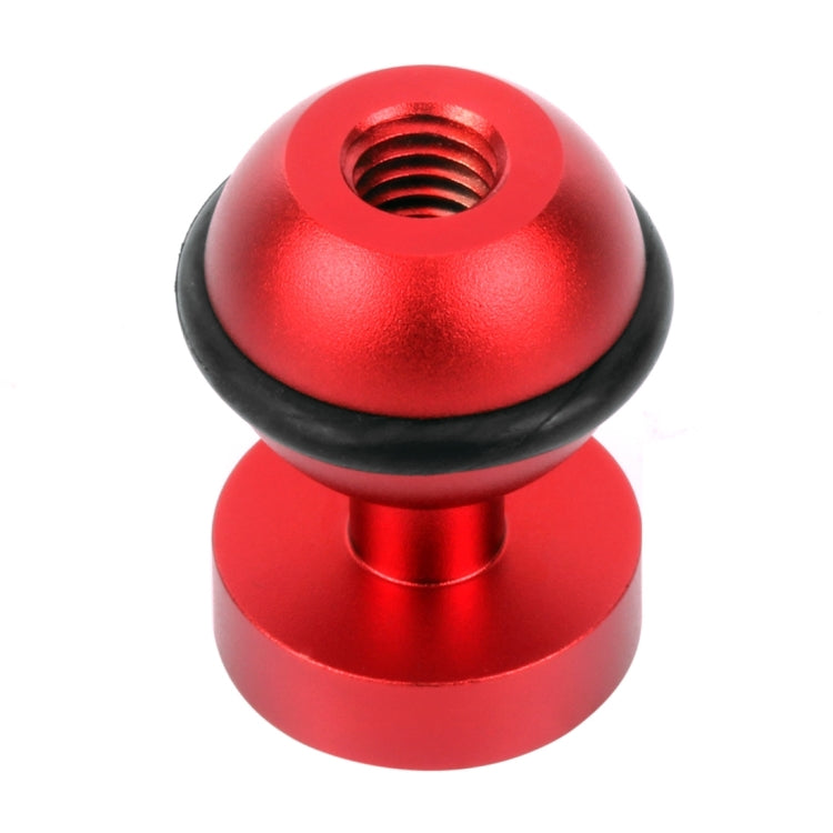 PULUZ CNC Aluminum Ball Head Adapter Mount for GoPro, Insta360, DJI and Other Action Cameras, Diameter: 2.5cm, CNC Aluminum (Black), CNC Aluminum (Red)