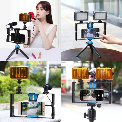 PULUZ Vlogging Live Broadcast Smartphone Video Rig Filmmaking Recording Handle Stabilizer Bracket for iPhone, Galaxy, Huawei, Xiaomi, HTC, LG, Google, and Other Smartphones, Vlogging Rig, Vlogging Rig(UAE)