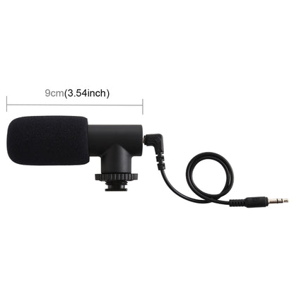 PULUZ 3.5mm Audio Stereo Recording Vlogging Professional Interview Microphone for DSLR & DV Camcorder, Smartphones, Mini Microphone(AE), Mini Microphone