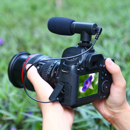 PULUZ 3.5mm Audio Stereo Recording Vlogging Professional Interview Microphone for DSLR & DV Camcorder, Smartphones, Mini Microphone(AE), Mini Microphone