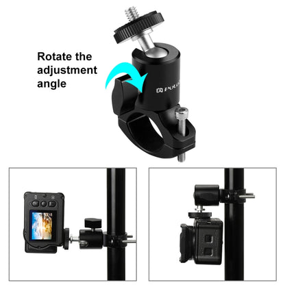 PULUZ Bike Aluminum Handlebar Tripod Ball Head Adapter Mount for DJI, Insta360, GoPro and Other Action Cameras, Ball Head Mount(AE), Ball Head Mount