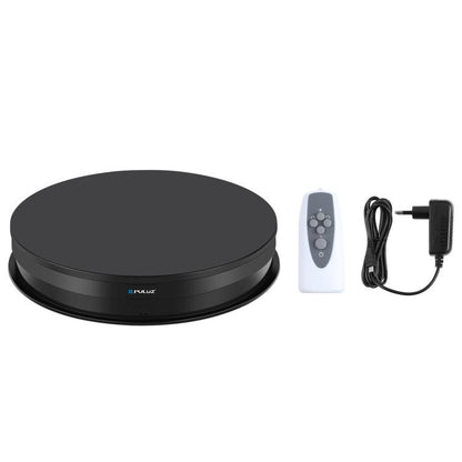 PULUZ 30cm Adjusting Speed Rotating Turntable Display Stand, Load 10-15kg, EU Plug, 30cm Load 10-15kg Black EU Plug(RU), 30cm Load 10-15kg Black EU Plug, 30cm Load 10-15kg White EU Plug