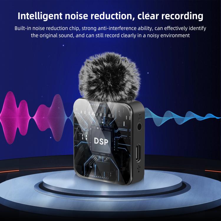 PULUZ 4 TX + 1 RX Wireless Lavalier Microphone, Type-C 4 TX + 1 RX