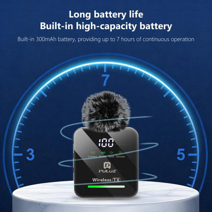 PULUZ 4 TX + 1 RX Wireless Lavalier Microphone, Type-C 4 TX + 1 RX