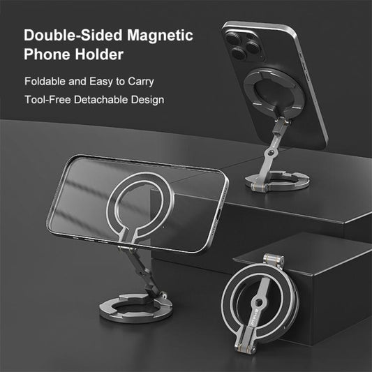 MagSafe Dual-Kopf Magnetischer faltbarer Handyhalter, Dual-Kopf Magnethalter