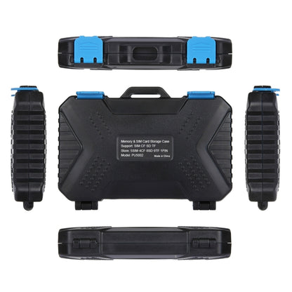 PULUZ 27 in 1 Memory Card Case for 4CF + 8SD + 9TF + 1Card PIN + 1Standard SIM + 2Micro-SIM + 2Nano-SIM, 27 in 1