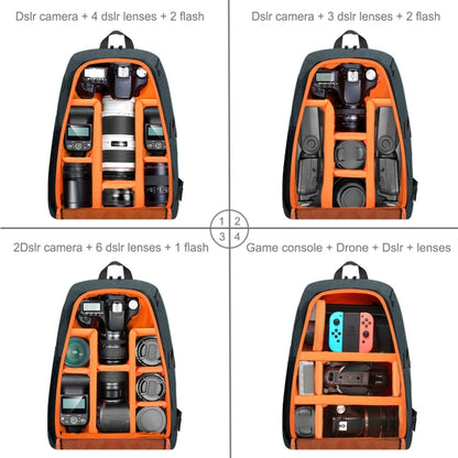 PULUZ Outdoor Portable Waterproof Scratch-proof Dual Shoulders Backpack Handheld PTZ Stabilizer Camera Bag with Rain Cover for Digital Camera, DJI Ronin-SC / Ronin-S, Backpack(Grey), Backpack(Black)
