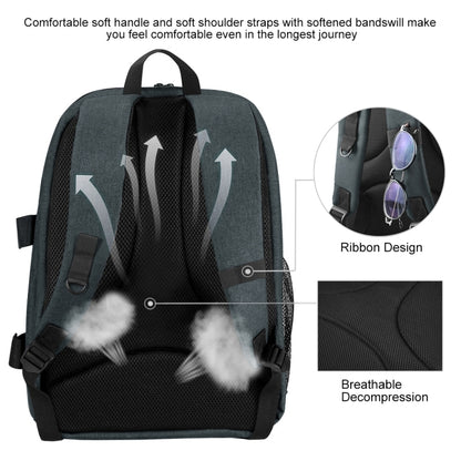 PULUZ Outdoor Portable Waterproof Scratch-proof Dual Shoulders Backpack Handheld PTZ Stabilizer Camera Bag with Rain Cover for Digital Camera, DJI Ronin-SC / Ronin-S, Backpack(Grey), Backpack(Black)