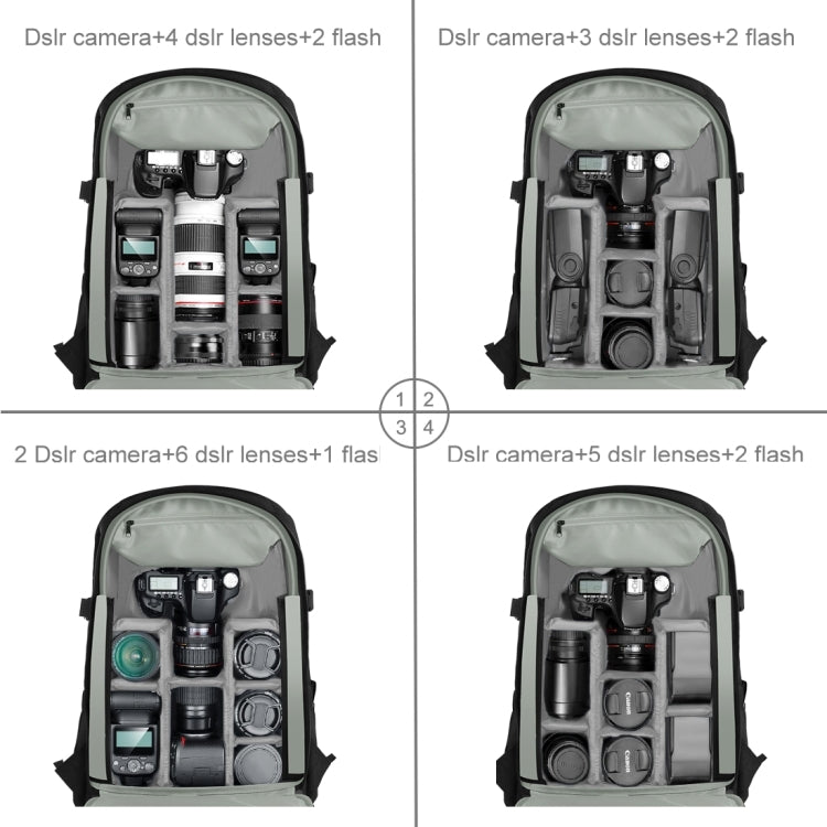Sac à dos portable et étanche PULUZ pour stabilisateur portable PTZ et appareil photo, avec housse de pluie, pour appareil photo numérique, DJI Ronin-SC / Ronin-S, sac pour appareil photo (noir RU), sac pour appareil photo (noir)